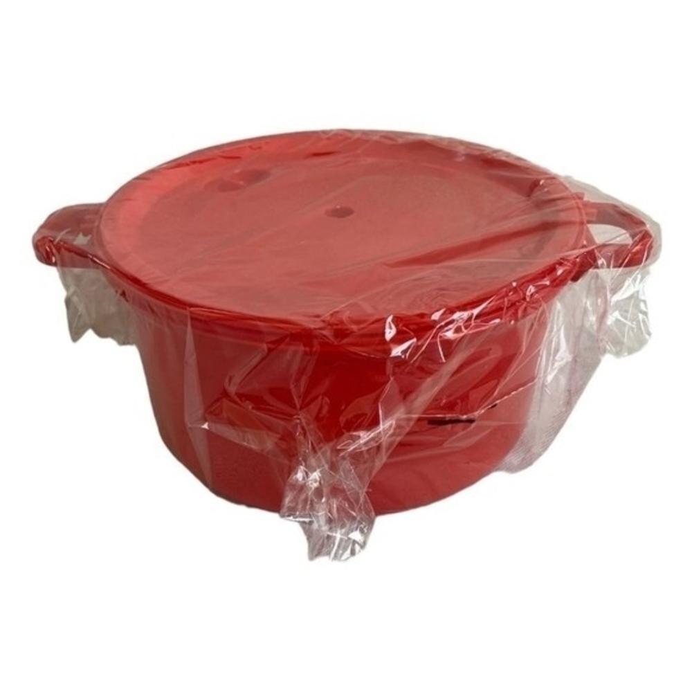 Handy Gourmet Micro Master Microwave Pressure Cooker Pot Red 2.5 Qt with Lid NIB - Picture 4 of 5